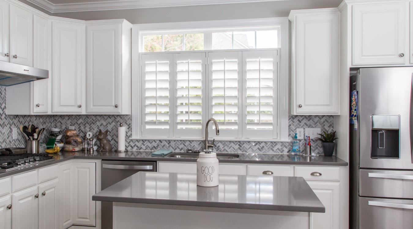 Polywood shutters in kitchen