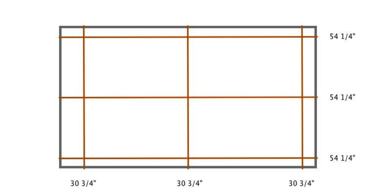 Philadelphia indoor shutter measurement diagram